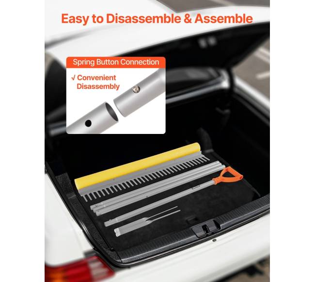 Aliuminis kraštovaizdžio grėblys su 15,8 m virve4