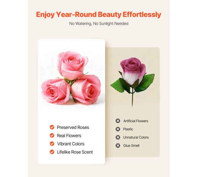 Amžinosios gėlės su 27 rožėmis širdies dėžutėje3