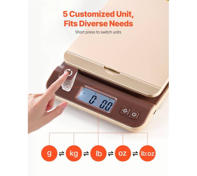 Skaitmeninės pašto svarstyklės, 40 kg, 2 g tikslumas2