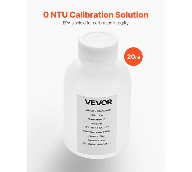 Drumstumo kalibravimo tirpalas, 0 NTU, 100 ml1