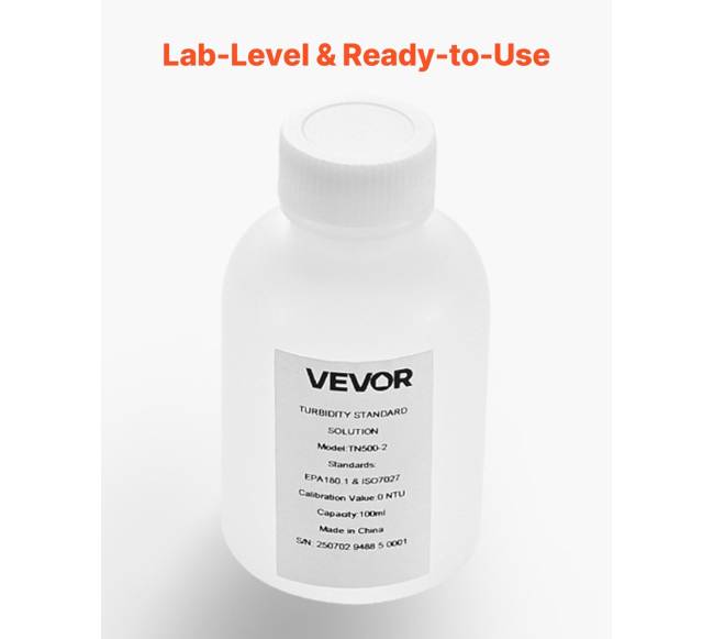 Drumstumo kalibravimo tirpalas, 0 NTU, 100 ml5