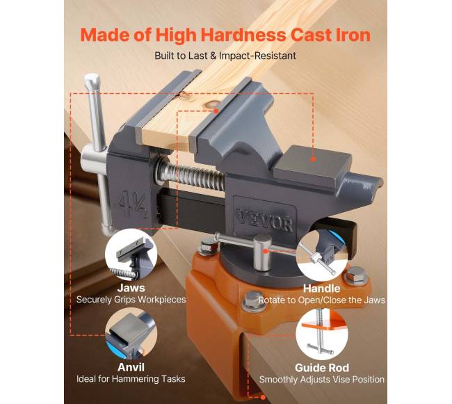 Kompaktiški spaustuvai su pasukamu pagrindu 11,43 cm4