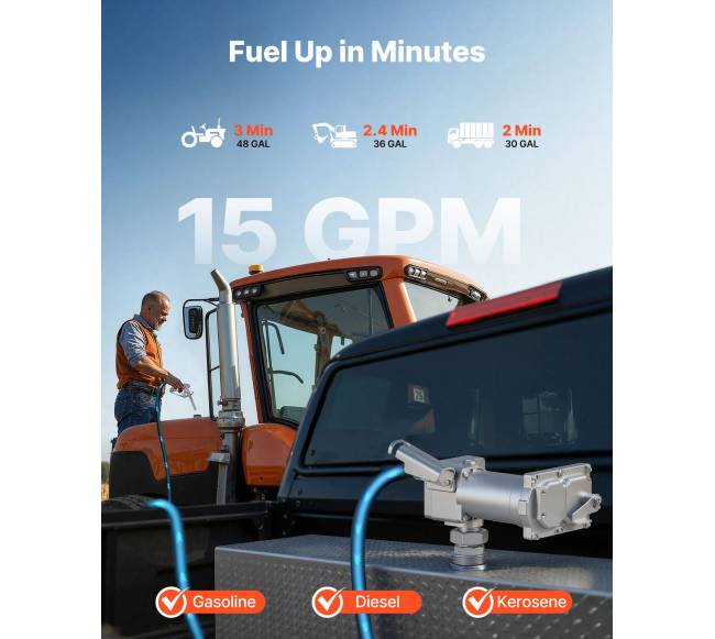 Kuro perkėlimo siurblys 12V DC 57 Lmin1