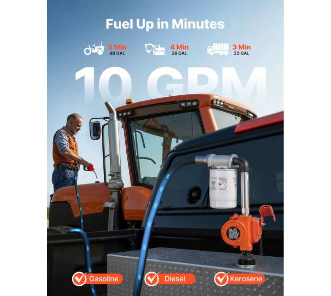 Dyzelinio kuro siurblys, 12V, nešiojamas1