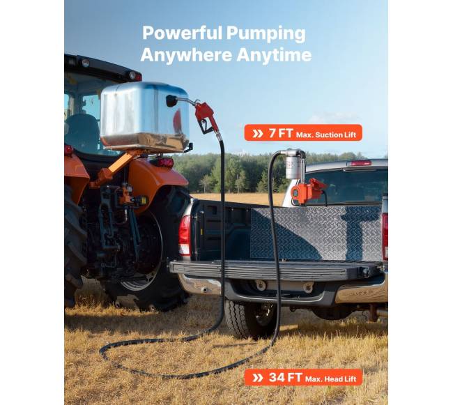 Dyzelinio kuro siurblys, 12V, nešiojamas4