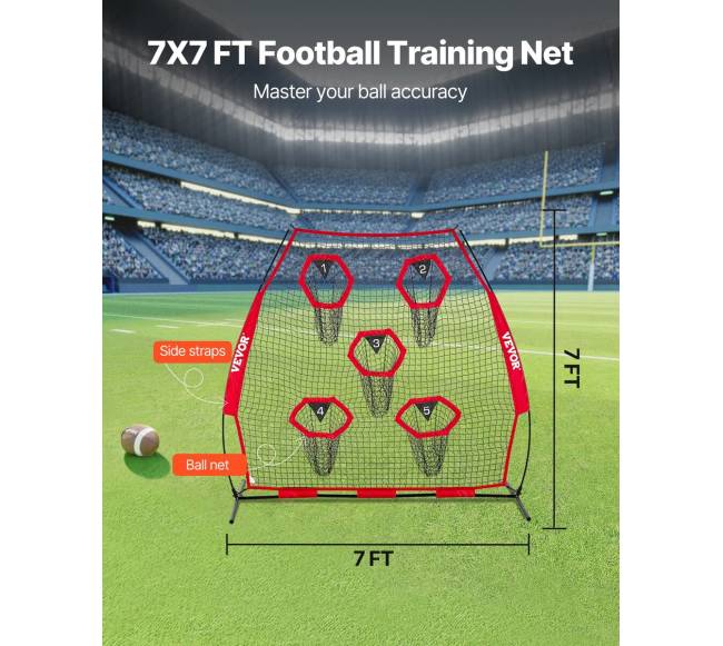 Futbolo treniruočių tinklas 2133.6 x 2133.6mm2