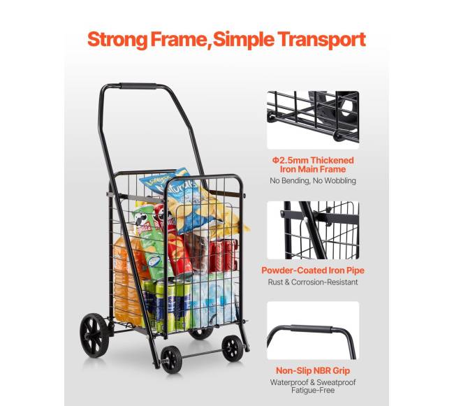 Sulankstomas krepšys su pasukamais ratais5