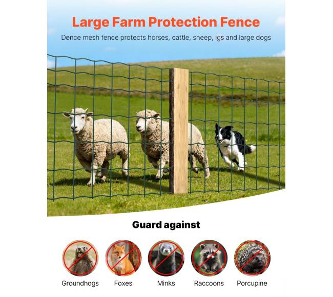 Galvanizuota vielinė tvora gyvuliams, 1x20m1