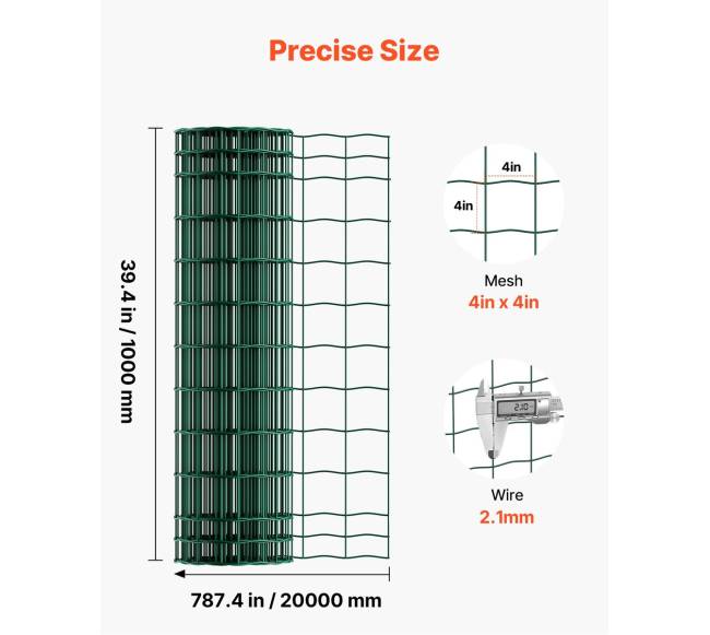 Galvanizuota vielinė tvora gyvuliams, 1x20m2