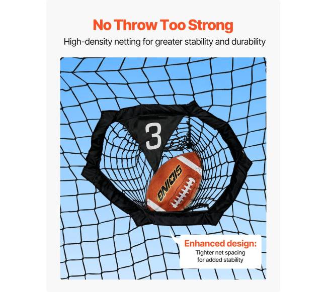 Futbolo treniruoklis su taikinių tinklu 2134 mm4