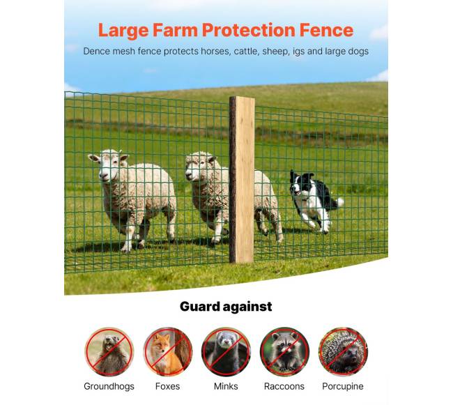 Ūkinė tvora, 1 x 25 m, 50 x 100 mm tinklelis1