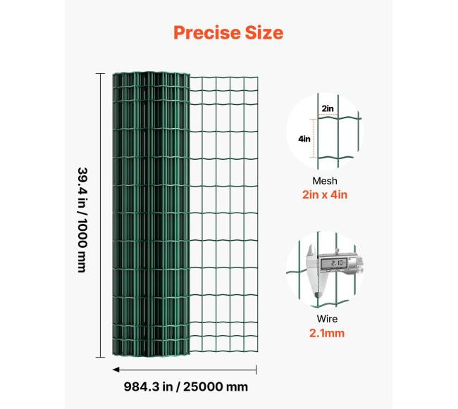 Ūkinė tvora, 1 x 25 m, 50 x 100 mm tinklelis2