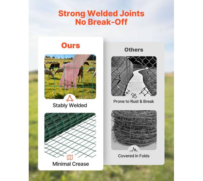 Ūkinė tvora, 1 x 25 m, 50 x 100 mm tinklelis4