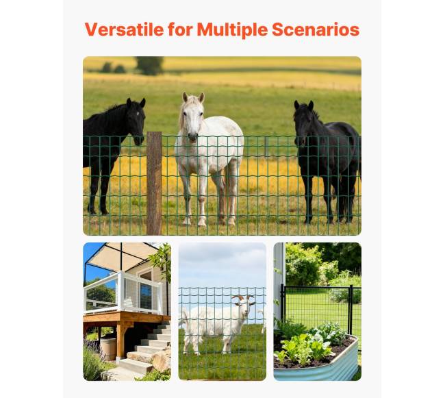 Ūkinė tvora, 1 x 25 m, 50 x 100 mm tinklelis6