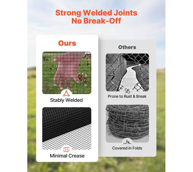 Tinklinė tvora 61cm x 15m su viniline danga4