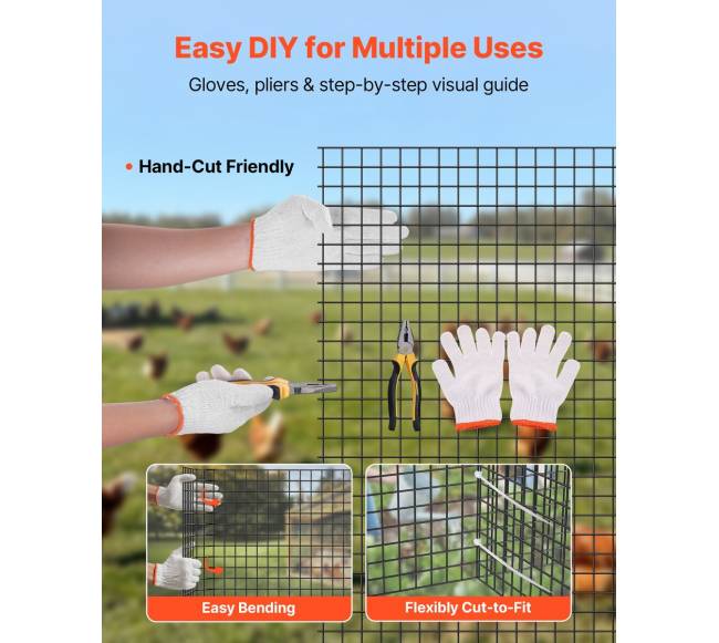 Tinklinė tvora 61cm x 15m su viniline danga5