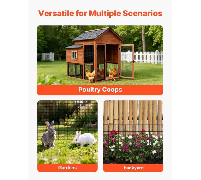 Tinklinė tvora 61cm x 15m su viniline danga6