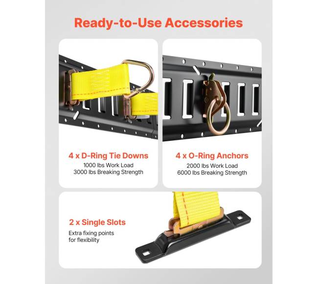 E-track tvirtinimo komplektas garažams ir priekaboms2