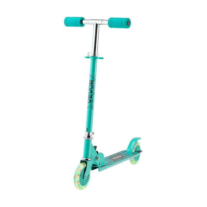 Vaikiškas paspirtukas su šviečiančiais ratais0