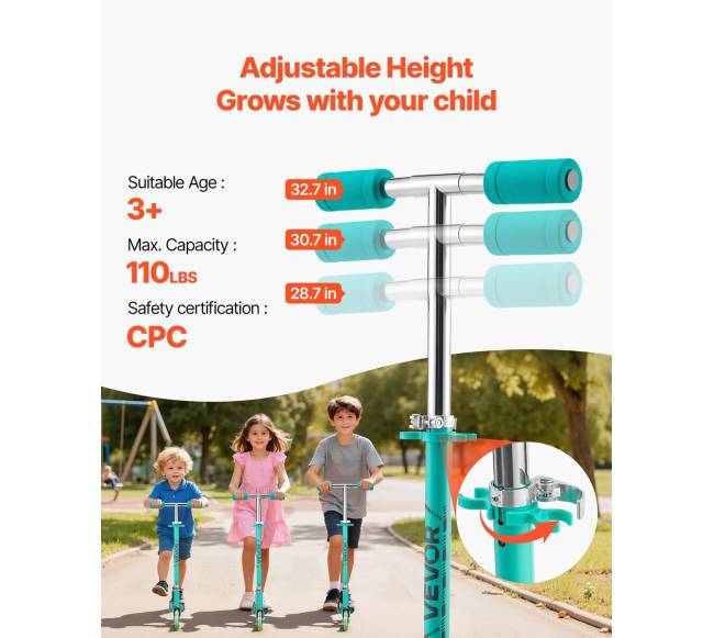 Vaikiškas paspirtukas su šviečiančiais ratais1