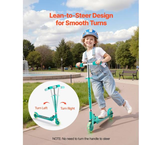 Vaikiškas paspirtukas su šviečiančiais ratais3