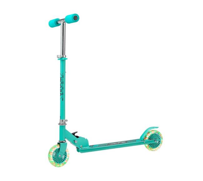 Vaikiškas paspirtukas su šviečiančiais ratais8