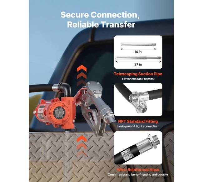 Kuro perkėlimo siurblys, 12V, 57 lm5