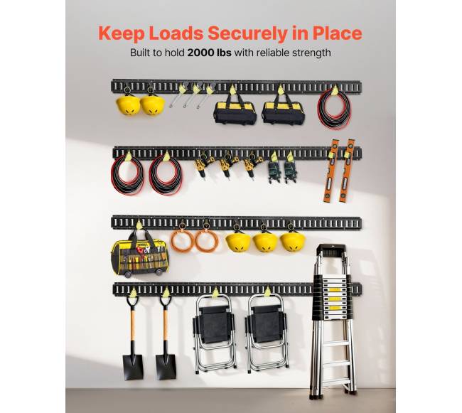 E-bėgių tvirtinimo bėgiai, 4-vnt. komplektas, 2.3 m1