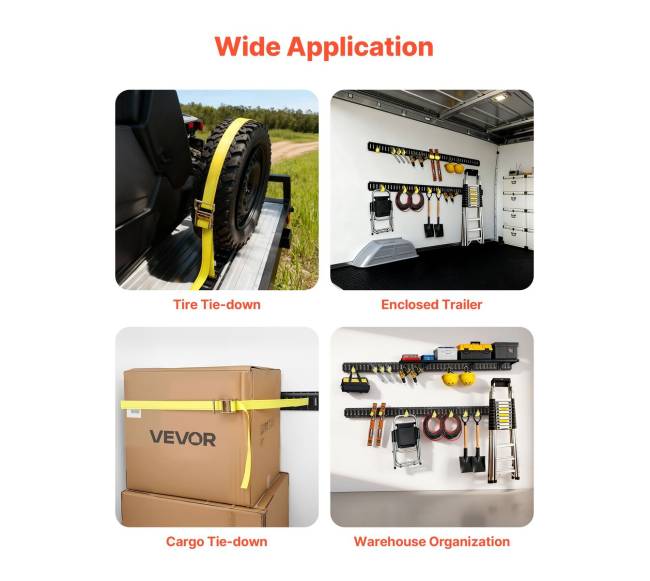 E-bėgių tvirtinimo bėgiai, 4-vnt. komplektas, 2.3 m5