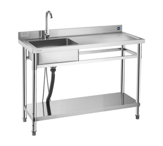 Nerūdijančio plieno komercinė virtuvės kriauklė9