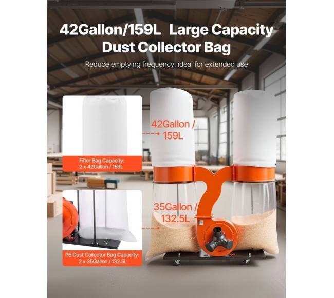 Dulkių surinktuvas su 3,0 AG talpa3