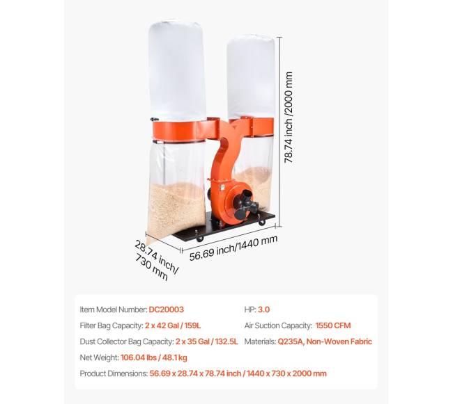 Dulkių surinktuvas su 3,0 AG talpa6