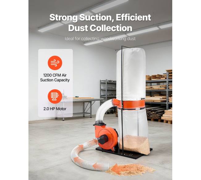 Medžio dulkių surinkėjas 1200 CFM1