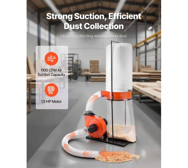 Dulkių surinkėjas su sūkuriu medienai1