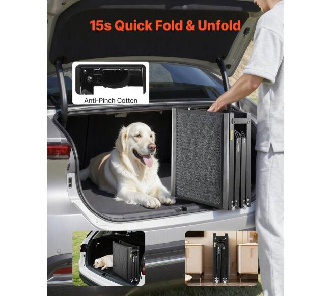 Šuns rampa automobiliams, sulankstoma, 180 cm4