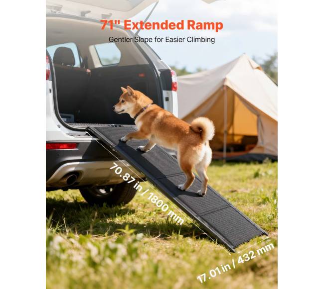 Šuns rampa automobiliams, sulankstoma, 180 cm6