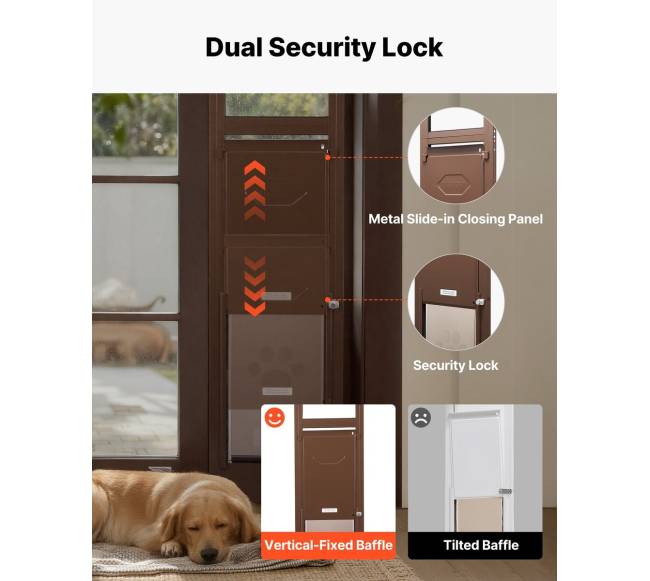 Šuns durys slankiojančiam stiklui, reguliuojamas aukštis4