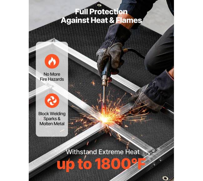 Suvirinimo užklotas iš stiklo pluošto su silikonu1