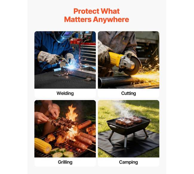 Suvirinimo užklotas iš stiklo pluošto su silikonu3