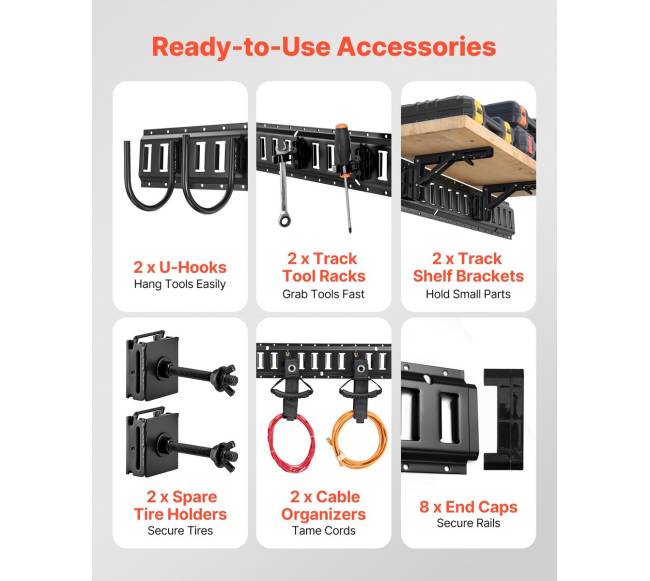 E-vėžės tvirtinimo bėgių rinkinys furgonams2