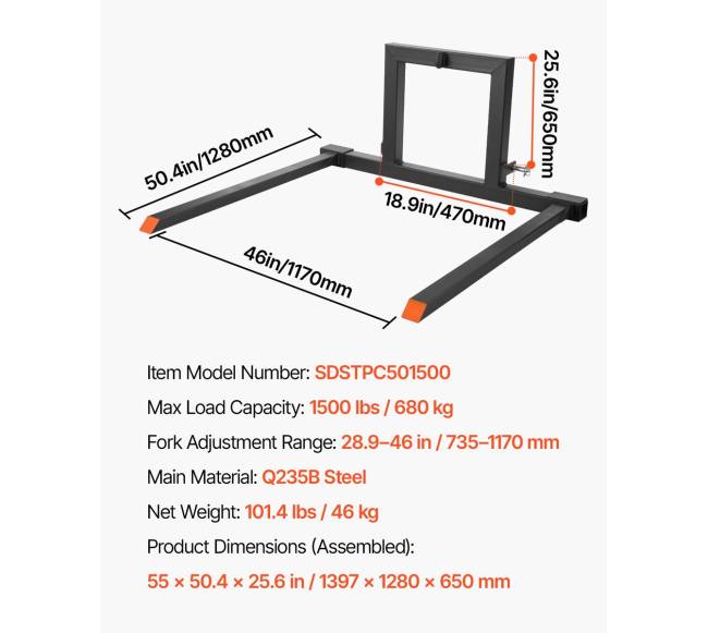 3 taškų traktoriniai šakės su apkaba6