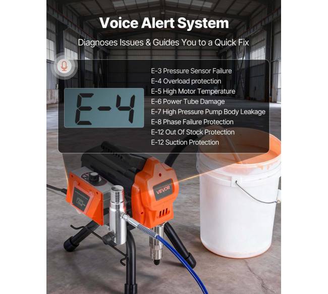 Stacionarus beoris dažų purkštuvas, 1500W2