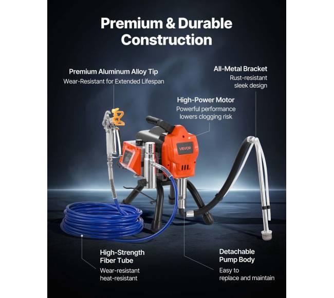 Stacionarus beoris dažų purkštuvas, 1500W5