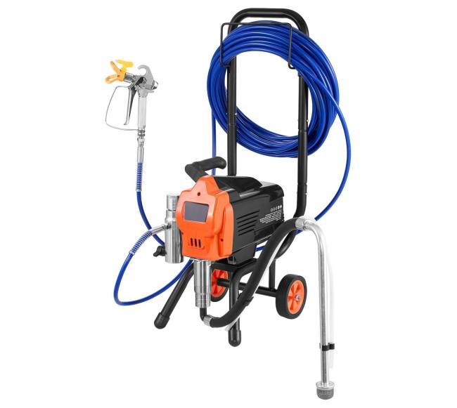 Beorė dažymo mašina 1500W, 3300PSI su vežimėliu0