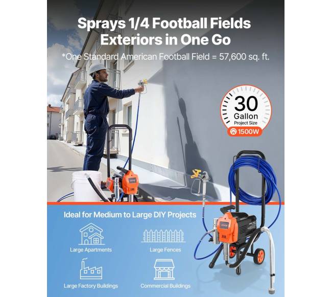 Beorė dažymo mašina 1500W, 3300PSI su vežimėliu1