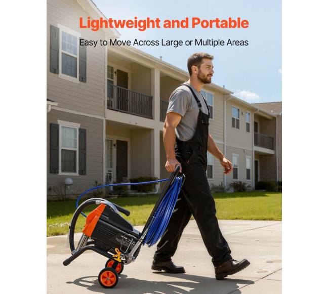 Beorė dažymo mašina 1500W, 3300PSI su vežimėliu6