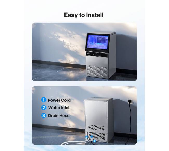 Kompaktiška ledo gaminimo mašina, 59 kgd5