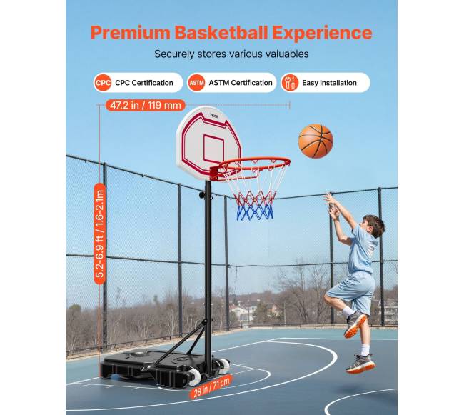 Nešiojamas krepšinio stovas vaikams1