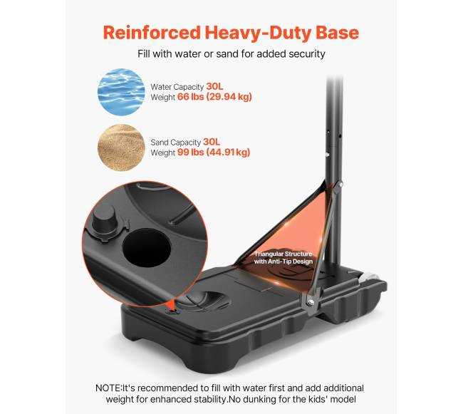 Nešiojamas krepšinio stovas vaikams2