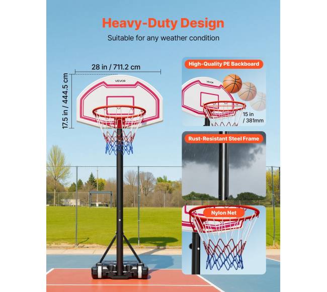 Nešiojamas krepšinio stovas vaikams4